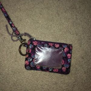 vera bradley zip id case and lanyard!